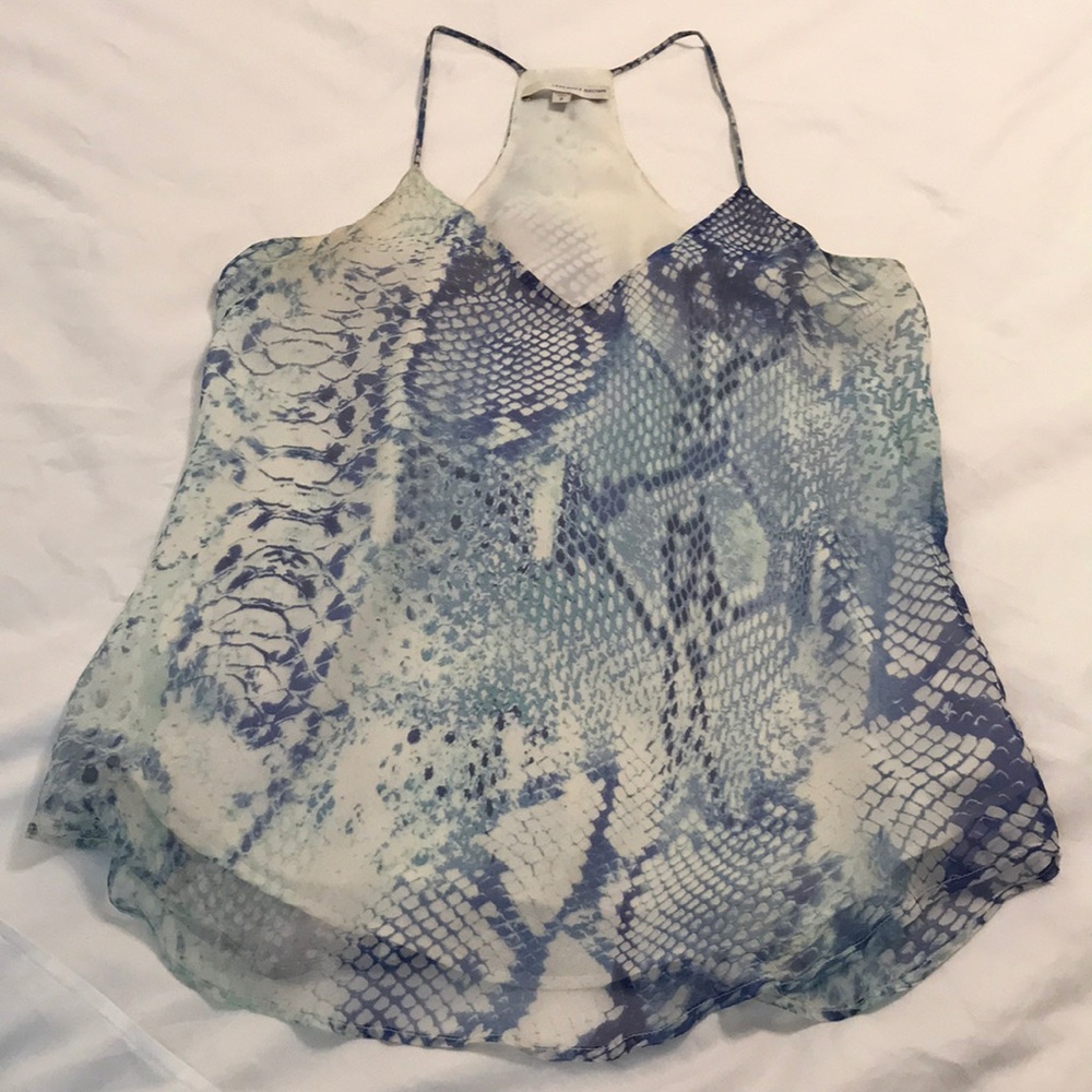 Lavender Brown silk top